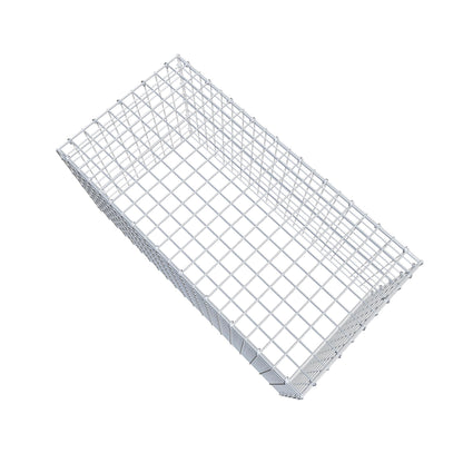Gavión complementario de tipo 3 100 cm x 50 cm x 50 cm (largo x alto x fondo), malla 5 cm x 5 cm, anillo en C