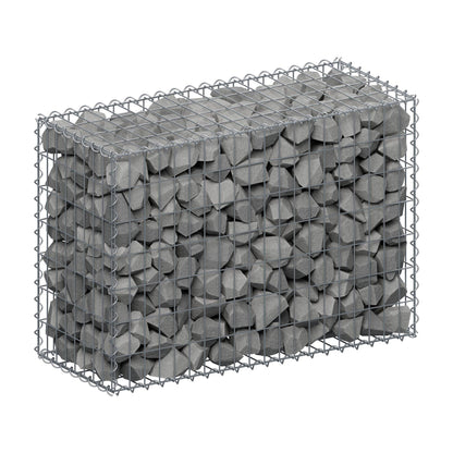 Gavión 100 cm x 70 cm x 40 cm (L x A x P), luz de malla 5 cm x 10 cm, en espiral