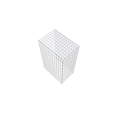 Gavión complementario de tipo 4 100 cm x 60 cm x 40 cm (L x A x P), malla 5 cm x 10 cm, anillo en C