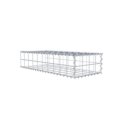 Add-on schanskorf type 2 100 cm x 20 cm x 40 cm (L x H x D), maaswijdte 10 cm x 10 cm, spiraal