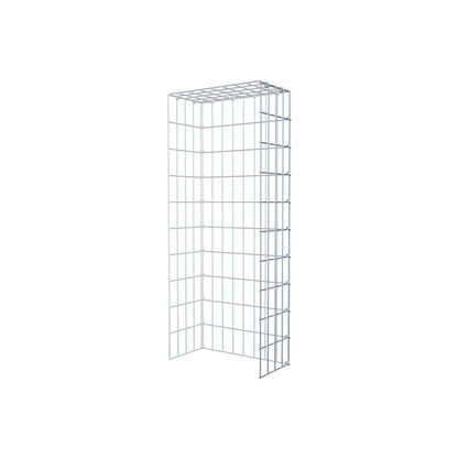 Opzetpaal type 4 100 cm x 20 cm x 40 cm (L x H x D), maaswijdte 5 cm x 10 cm, C-ring