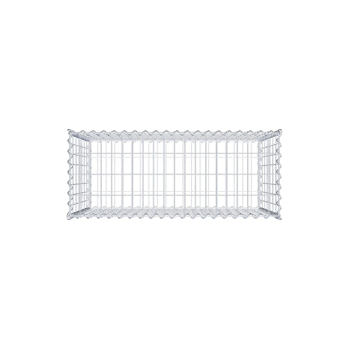 Gavión 100 cm x 70 cm x 40 cm (L x A x P), luz de malla 5 cm x 10 cm, en espiral