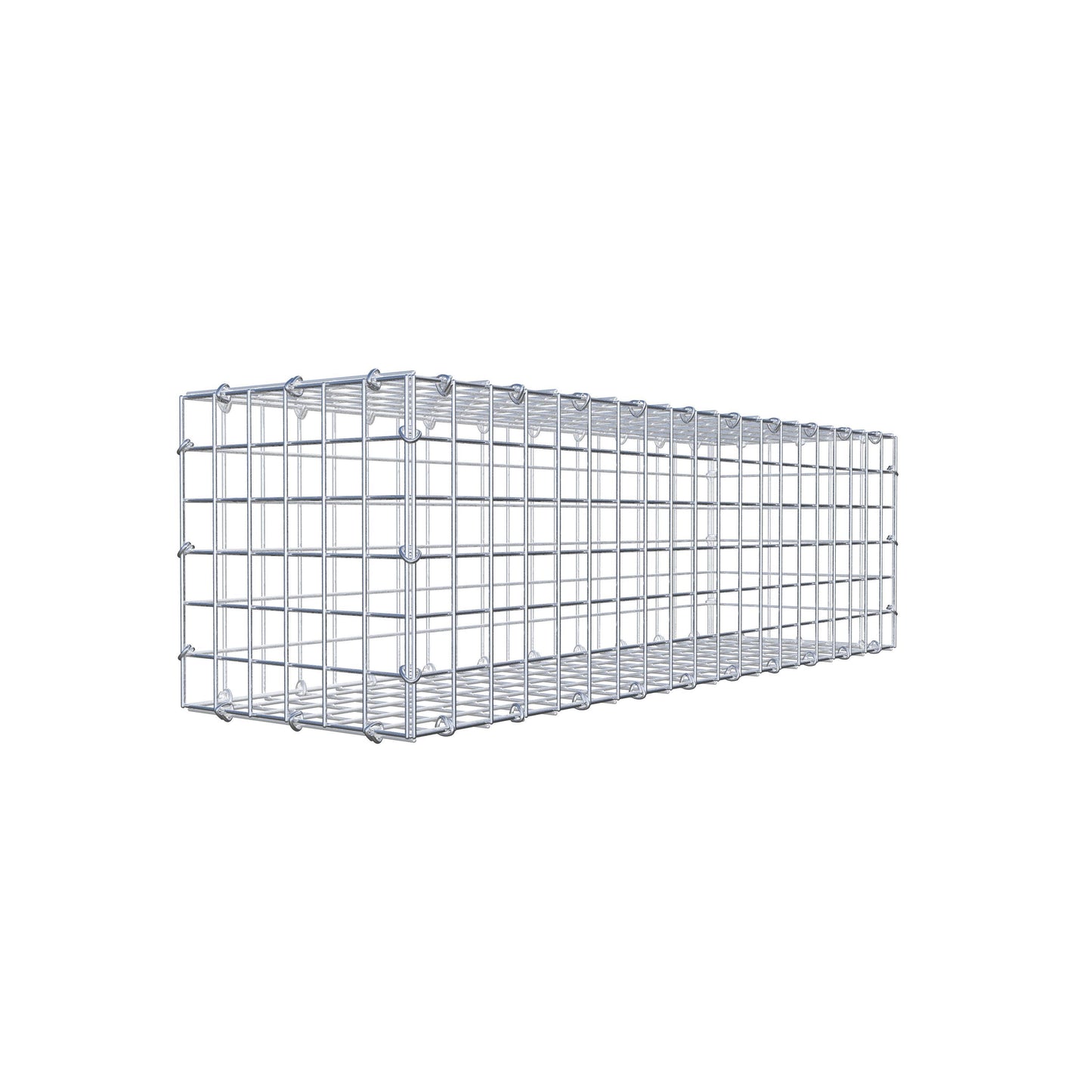 Gabion 100 cm x 30 cm x 30 cm (L x H x D), maskestørrelse 5 cm x 5 cm, C-ring