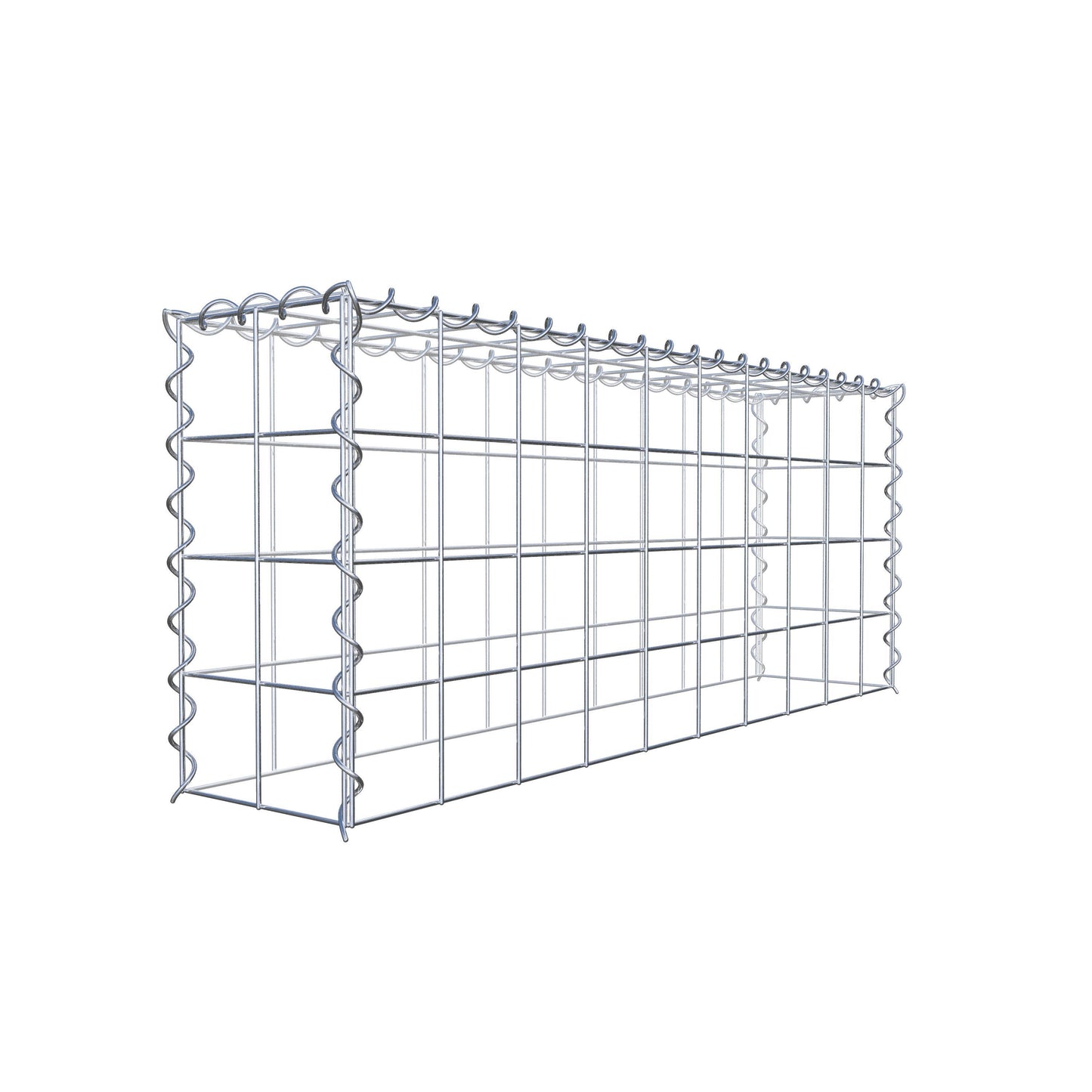 Gabbione aggiuntivo tipo 3 100 cm x 40 cm x 20 cm (L x A x P), maglia 10 cm x 10 cm, spirale