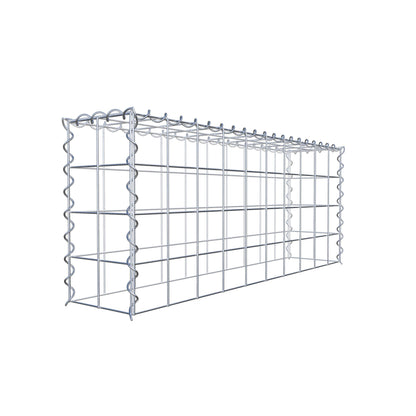 Gabbione aggiuntivo tipo 3 100 cm x 40 cm x 20 cm (L x A x P), maglia 10 cm x 10 cm, spirale