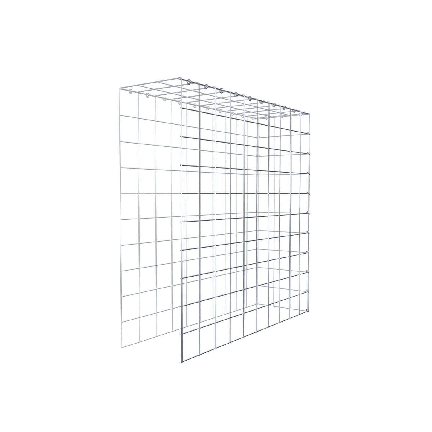 Extra gabion typ 4 100 cm x 100 cm x 30 cm (L x H x D), maskstorlek 10 cm x 10 cm, C-ring
