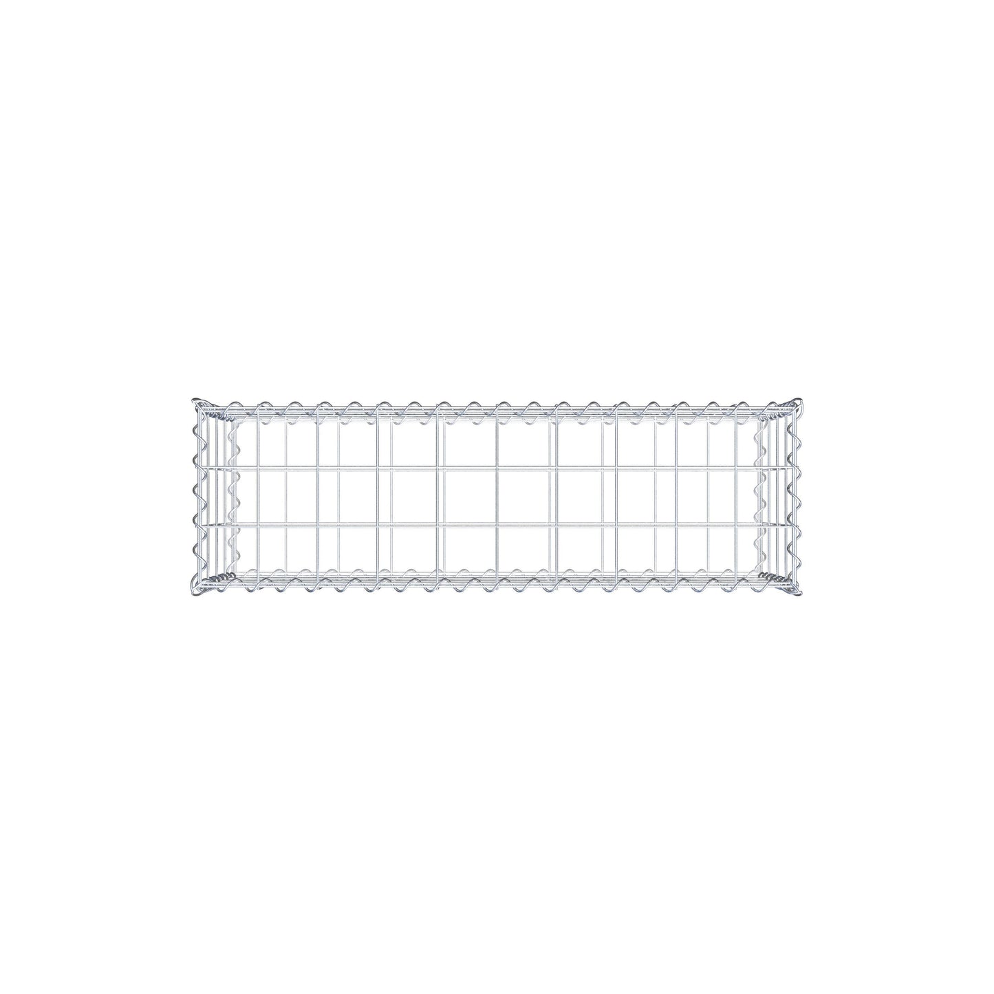 Gabião 100 cm x 40 cm x 30 cm (C x A x P), malhagem 10 cm x 10 cm, espiral