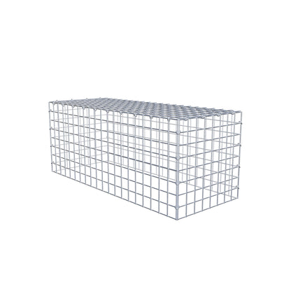 Gabião Tipo 3 100 cm x 40 cm x 40 cm (C x A x P), malhagem 5 cm x 5 cm, anel C