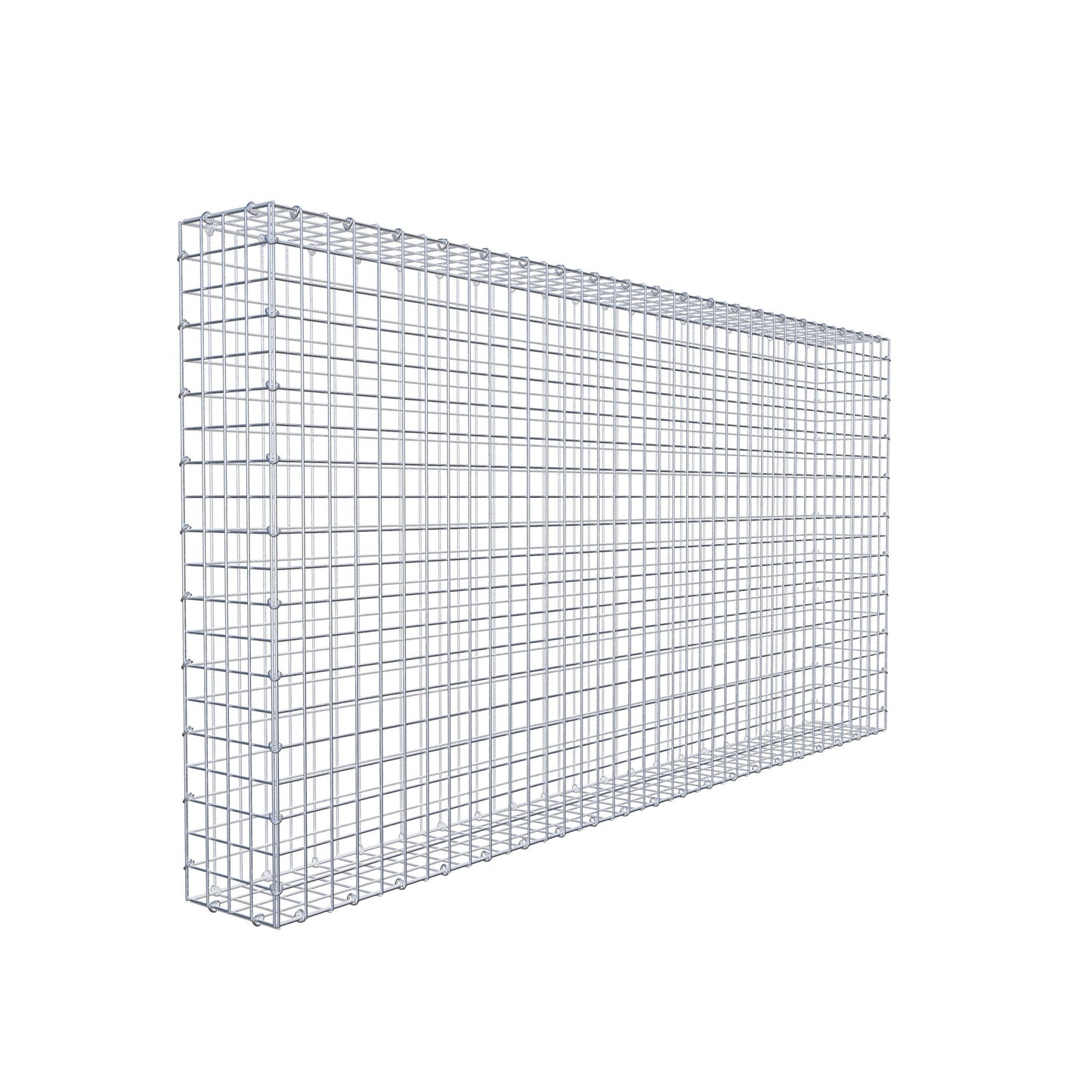 Gabbione 200 cm x 100 cm x 20 cm (L x H x P), maglia 5 cm x 5 cm, anello a C