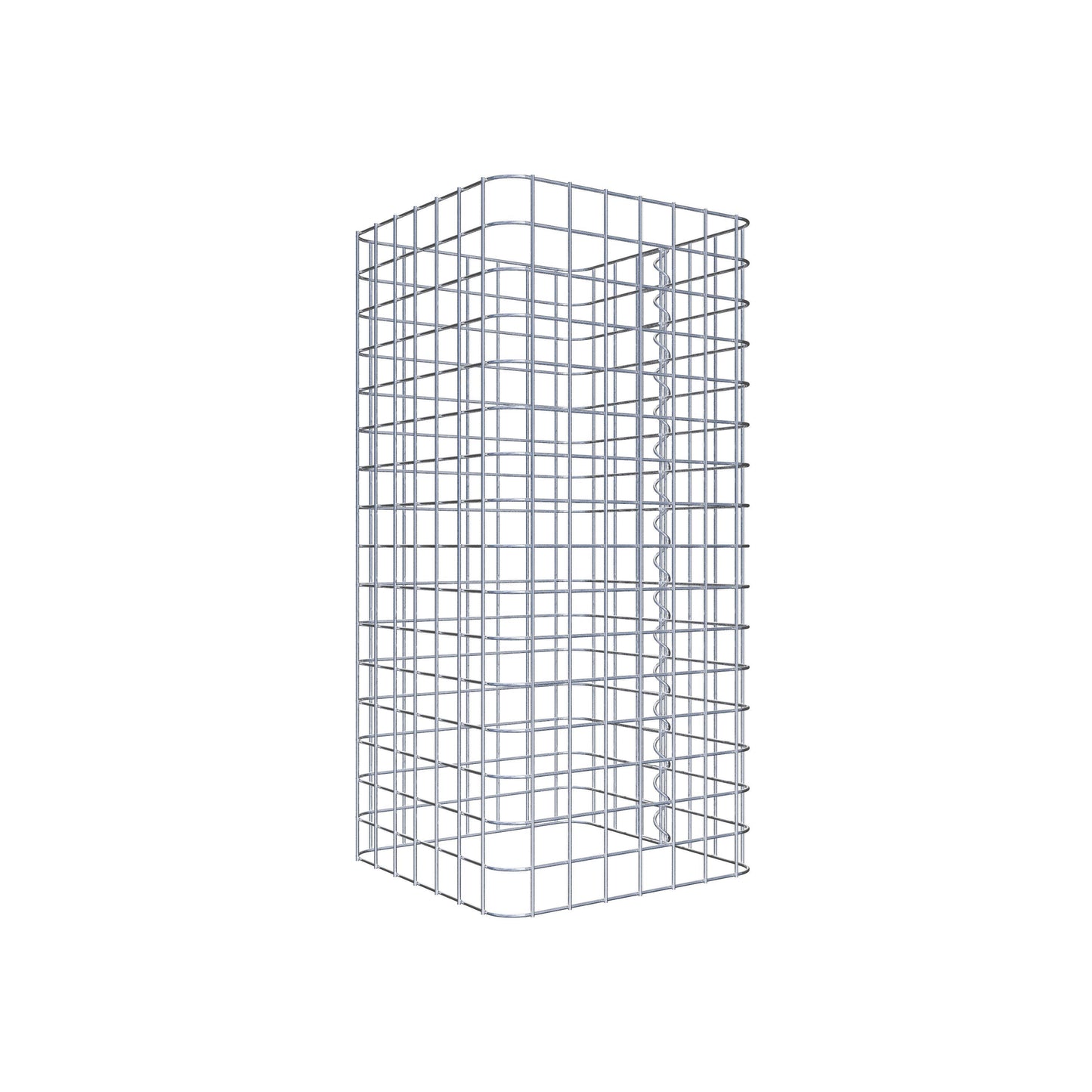 Gabionsøjle firkantet 37 cm x 37 cm, 80 cm højde, MW 5 cm x 5 cm