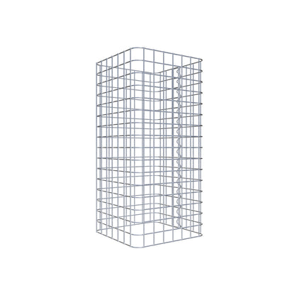 Gabionsøjle firkantet 37 cm x 37 cm, 80 cm højde, MW 5 cm x 5 cm