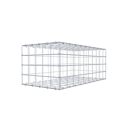 Schanskorf 100 cm x 40 cm x 50 cm (L x H x D), maaswijdte 10 cm x 10 cm, C-ring