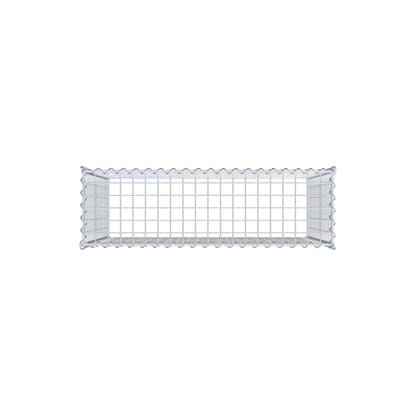 Gabião Tipo 3 100 cm x 80 cm x 30 cm (C x A x P), malhagem 5 cm x 5 cm, espiral