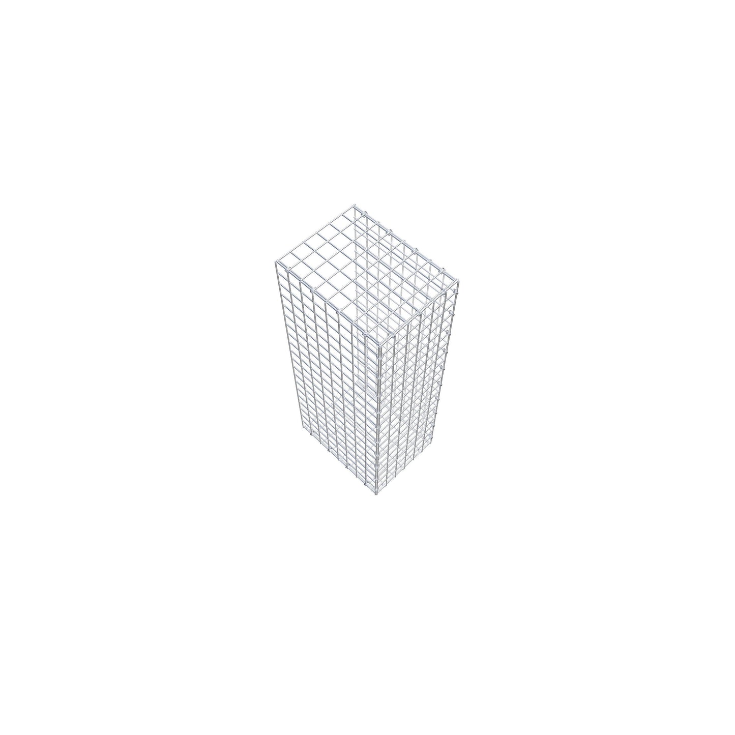 Opzetpaal type 2 100 cm x 40 cm x 30 cm (L x H x D), maaswijdte 5 cm x 5 cm, C-ring