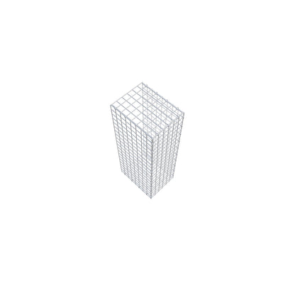 Opzetpaal type 2 100 cm x 40 cm x 30 cm (L x H x D), maaswijdte 5 cm x 5 cm, C-ring