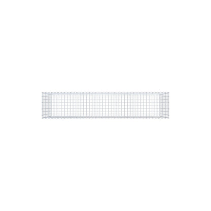 Gabion 200 cm x 100 cm x 40 cm (L x H x D), maskestørrelse 5 cm x 10 cm, C-ring
