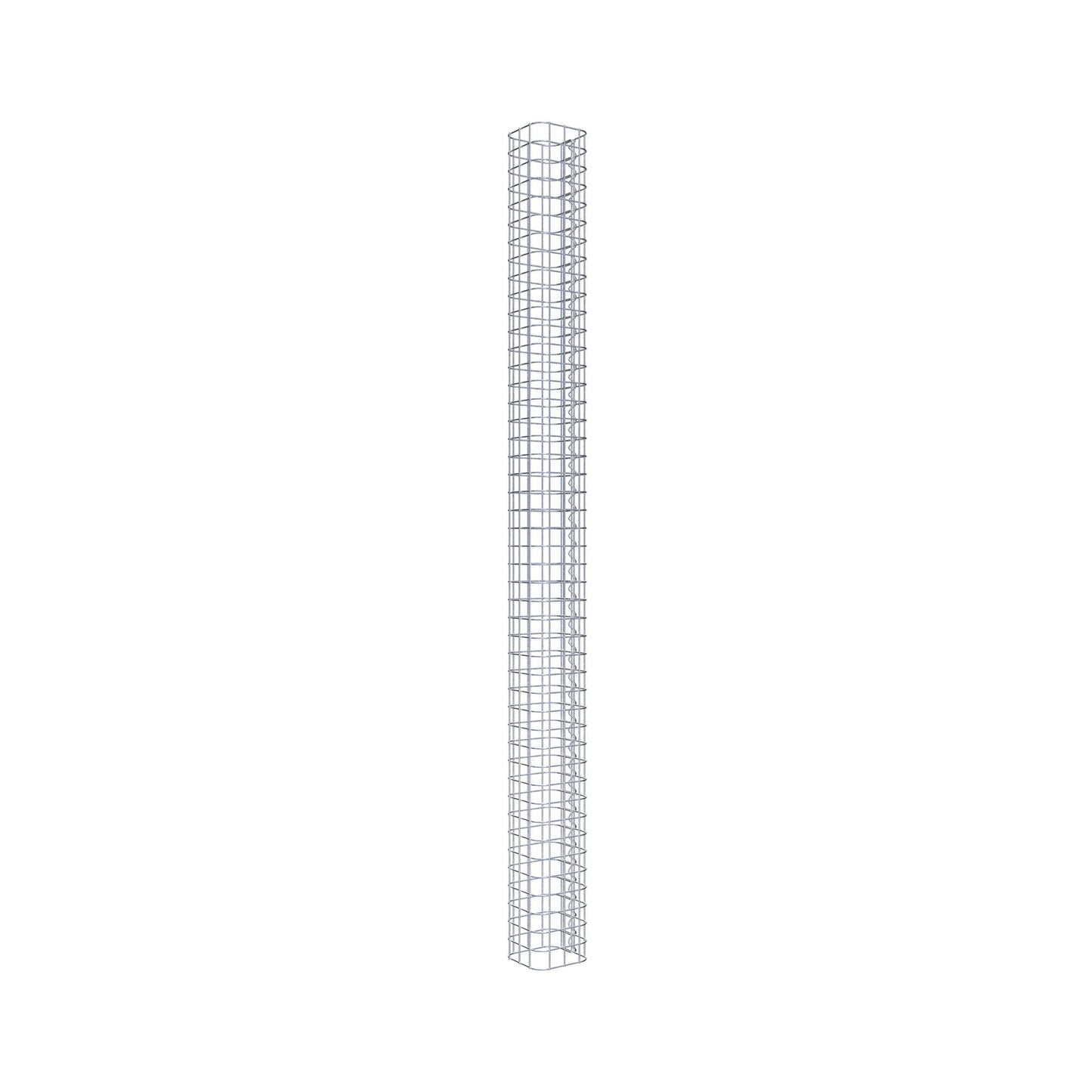 Gabionpelare kvadrat 17 cm x 17 cm, 230 cm höjd, MW 5 cm x 5 cm