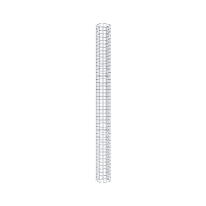 Gabionpelare kvadrat 17 cm x 17 cm, 230 cm höjd, MW 5 cm x 5 cm