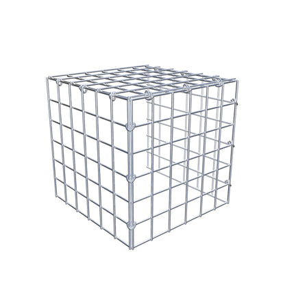 Opbouw schanskorf type 4 30 cm x 30 cm x 30 cm (L x H x D), maaswijdte 5 cm x 5 cm, C-ring