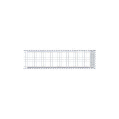Opvokset gabion type 4 200 cm x 100 cm x 50 cm (L x H x D), maskestørrelse 5 cm x 5 cm, spiral