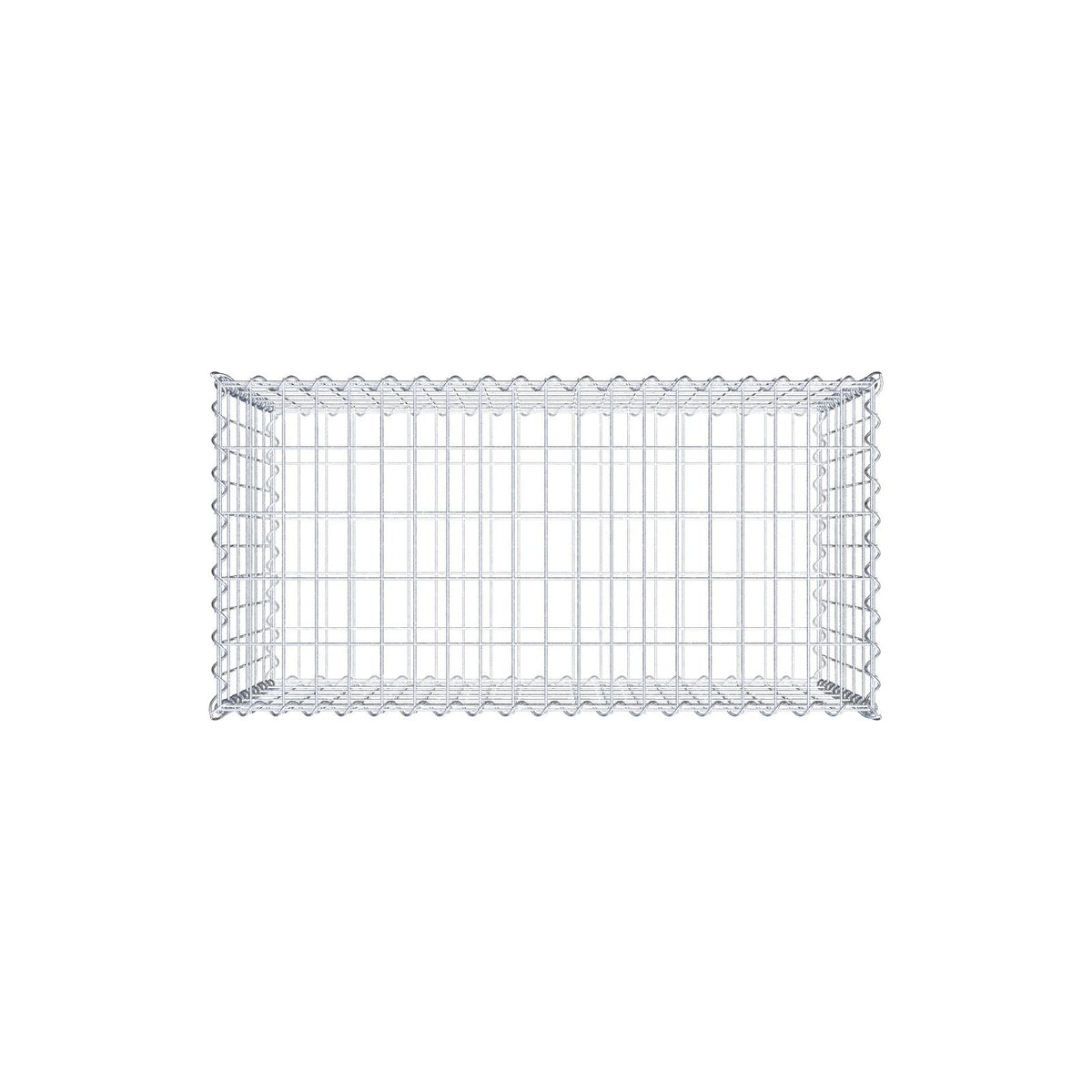 Gabion 100 cm x 60 cm x 50 cm (L x H x P), mailles 5 cm x 10 cm, spirale
