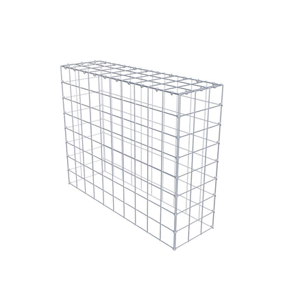 Anbaugabione Typ 3 100 cm x 80 cm x 30 cm (L x H x T), Maschenweite 10 cm x 10 cm, C-Ring