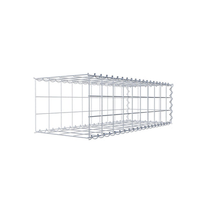 Opvokset gabion type 2 100 cm x 30 cm x 40 cm (L x H x D), maskestørrelse 10 cm x 10 cm, spiral