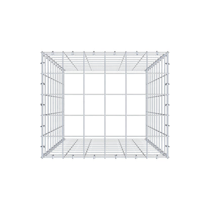 Type 3 oplegkorf 100 cm x 60 cm x 50 cm (L x H x D), maaswijdte 10 cm x 10 cm, C-ring