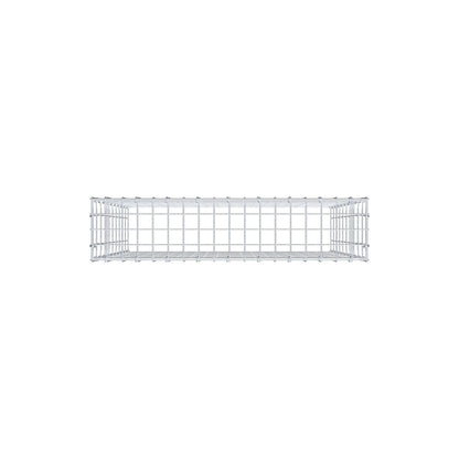 Type 3 oplegkorf 100 cm x 90 cm x 20 cm (L x H x D), maaswijdte 5 cm x 10 cm, C-ring