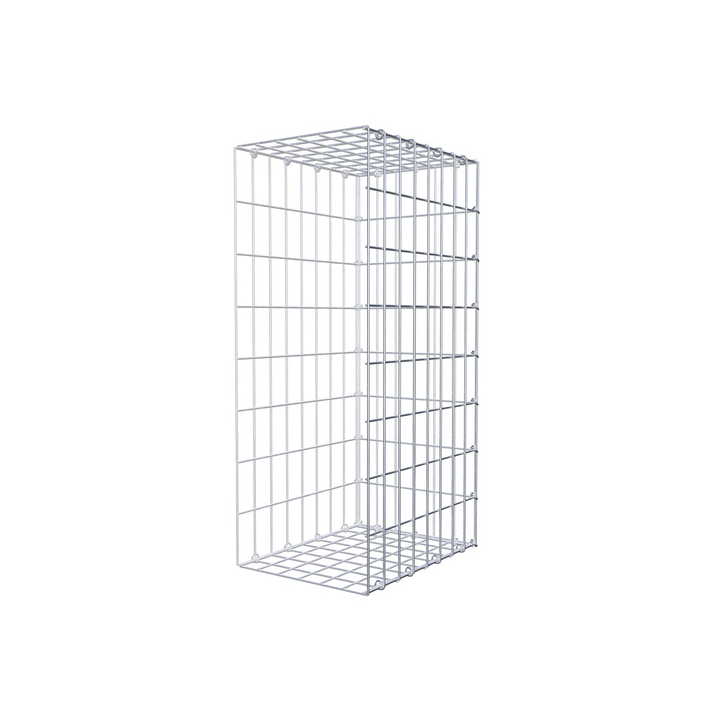 Gabião Tipo 2 80 cm x 40 cm x 30 cm, malhagem 5 cm x 10 cm, anel C
