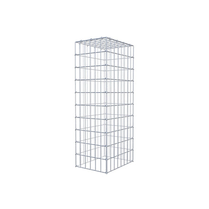 Gavión complementario de tipo 3 100 cm x 40 cm x 30 cm (largo x alto x fondo), malla 5 cm x 10 cm, anillo en C