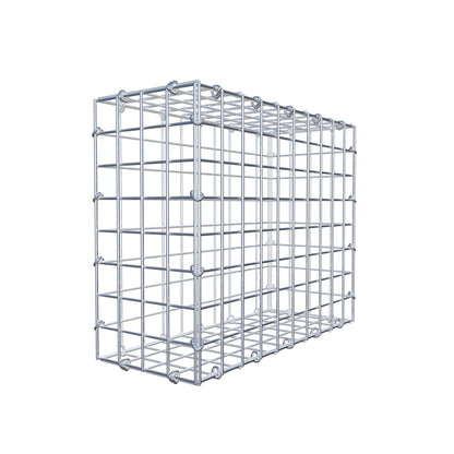Schanskorf 50 cm x 40 cm x 20 cm (L x H x D), maaswijdte 5 cm x 5 cm, C-ring