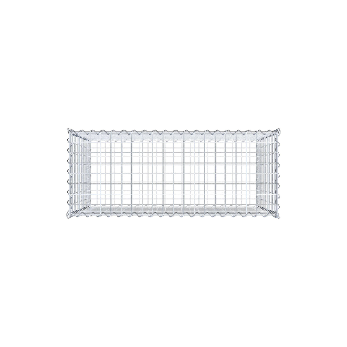 Gabion 100 cm x 70 cm x 40 cm (L x H x P), mailles 5 cm x 5 cm, spirale