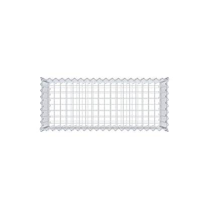 Set van 2 schanskorven 100 cm x 40 cm x 40 cm (L x H x D), maaswijdte 5 x 5 cm, spiraalvormig