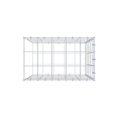 Anbaugabione Typ 2 50 cm x 50 cm x 30 cm (L x H x T), Maschenweite 10 cm x 10 cm, C-Ring