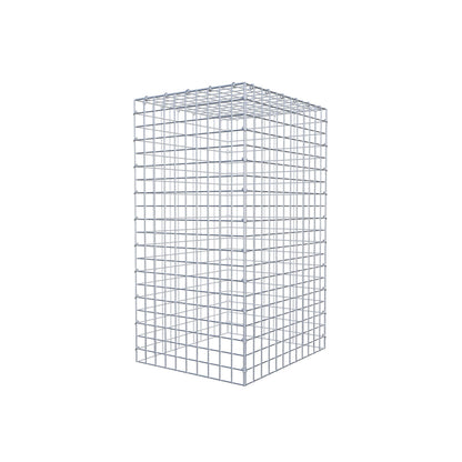 Type 3 oplegkorf 100 cm x 60 cm x 50 cm (L x H x D), maaswijdte 5 cm x 5 cm, C-ring