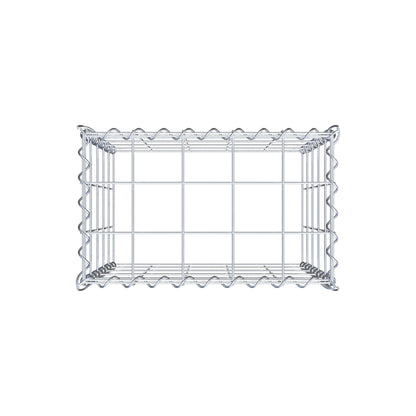 Add-on schanskorf type 3 50 cm x 50 cm x 30 cm (L x H x D), maaswijdte 10 cm x 10 cm, spiraalvormig