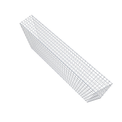 Gabione 200 cm x 100 cm x 30 cm (L x H x T), Maschenweite 5 cm x 10 cm, C-Ring