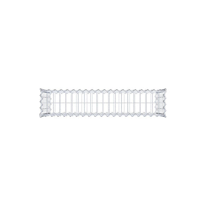 Gabion 100 cm x 50 cm x 20 cm (L x H x P), mailles 5 cm x 10 cm, spirale