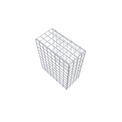 Mounted gabion type 2 50 cm x 40 cm x 20 cm (L x H x D), mesh size 5 cm x 5 cm, C-ring