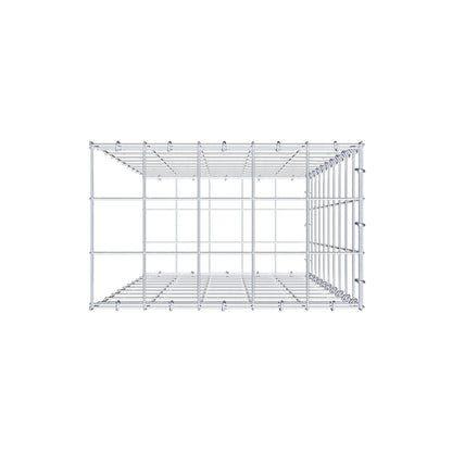 Anbaugabione Typ 2 100 cm x 50 cm x 30 cm (L x H x T), Maschenweite 10 cm x 10 cm, C-Ring
