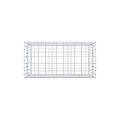 Schanskorf 100 cm x 80 cm x 50 cm (L x H x D), maaswijdte 5 cm x 10 cm, C-ring