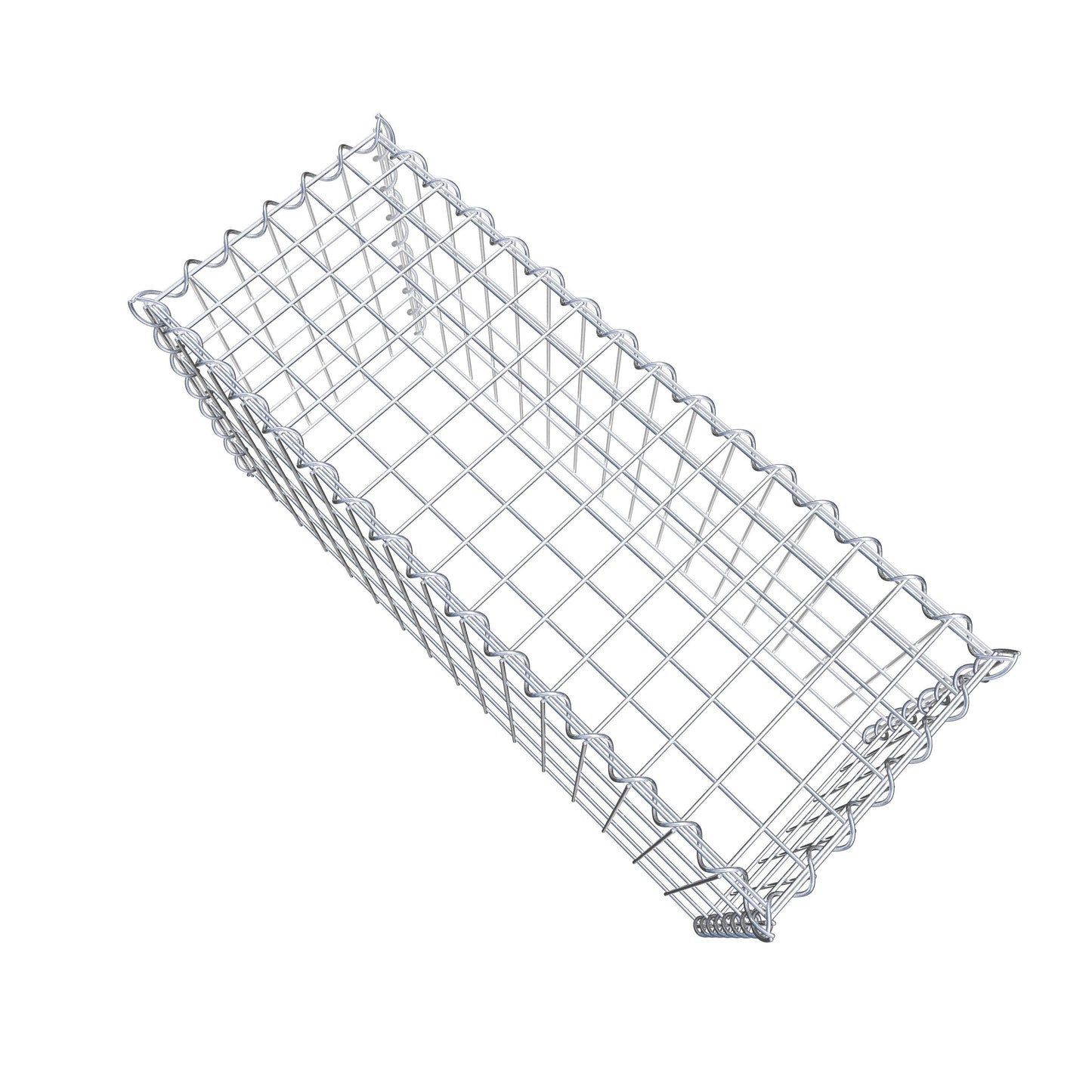 Add-on schanskorf type 3 80 cm x 40 cm x 30 cm (L x H x D), maaswijdte 5 cm x 10 cm, spiraalvormig