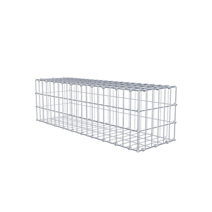 Gabione 100 cm x 30 cm x 30 cm (L x H x T), Maschenweite 5 x 10 cm, Spiralring