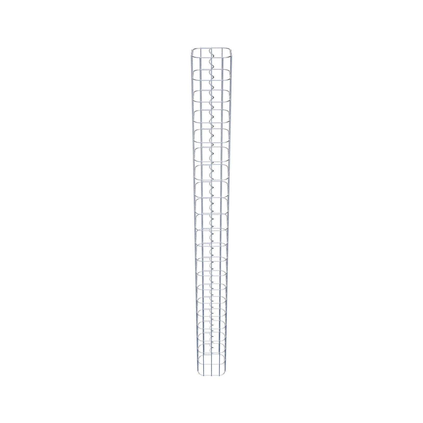 Gabionsøjle firkantet 17 cm x 17 cm, 200 cm højde, MW 5 cm x 10 cm
