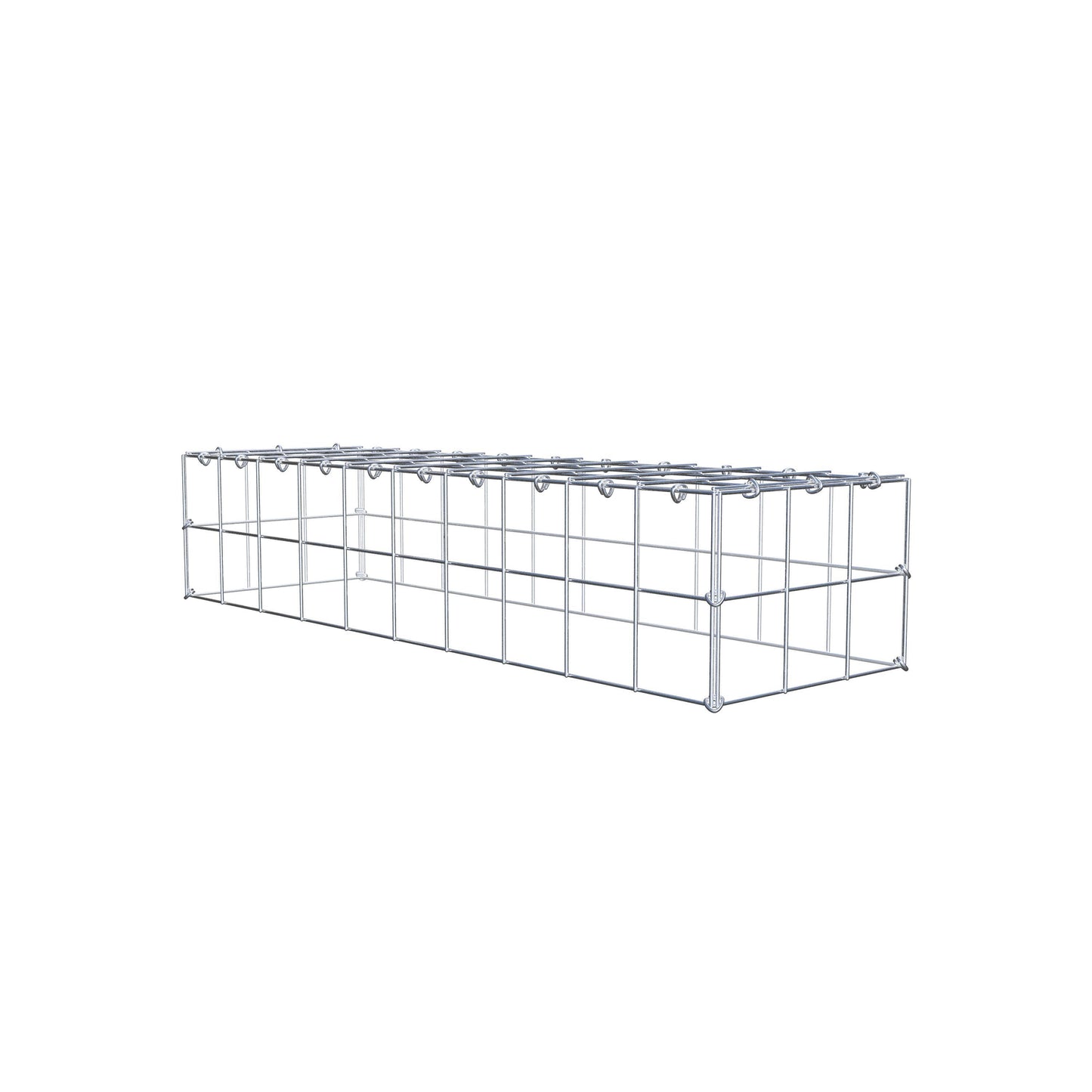 Gavión complementario de tipo 3 100 cm x 20 cm x 30 cm (L x A x P), malla 10 cm x 10 cm, anillo en C