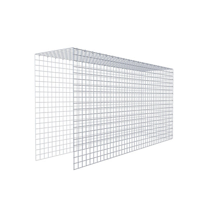 Gavión adicional tipo 4 200 cm x 100 cm x 50 cm (L x A x P), malla 5 cm x 5 cm, anillo en C