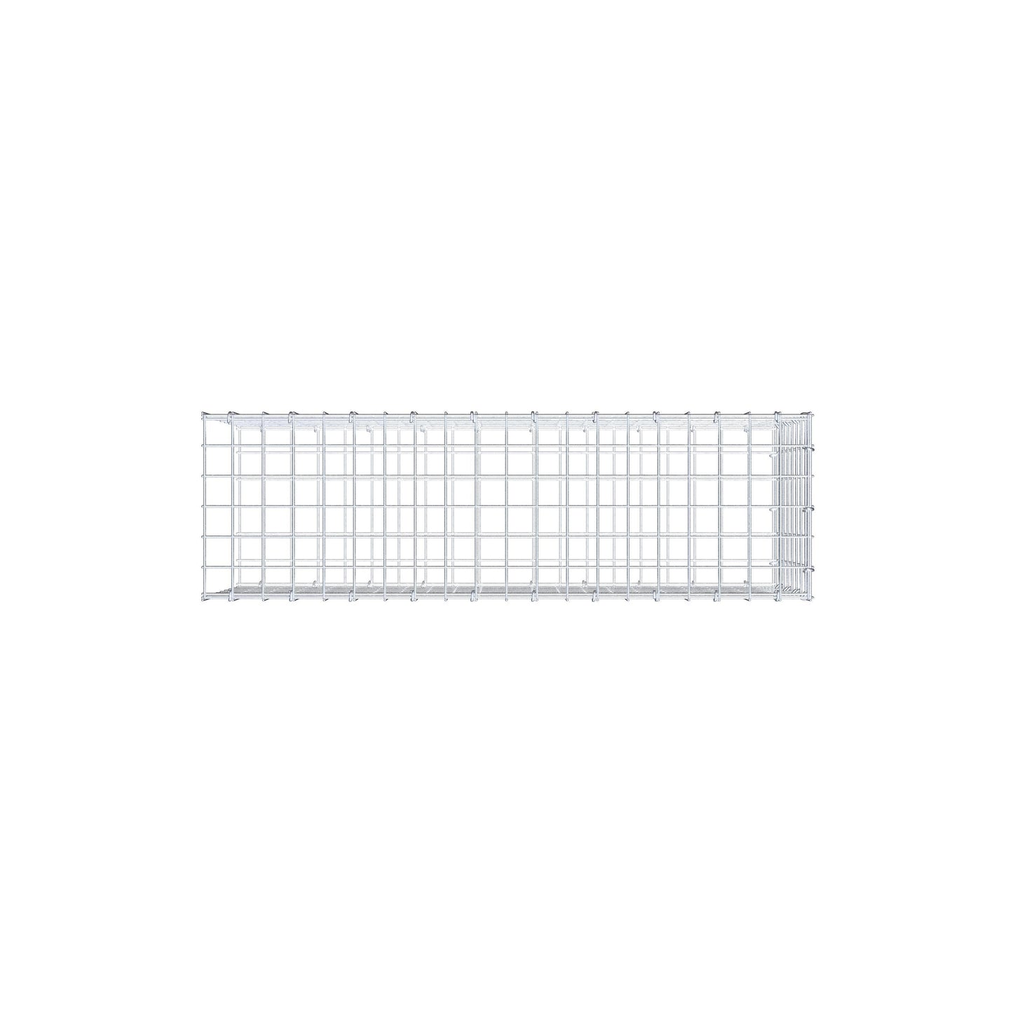 Opzetpaal type 2 100 cm x 40 cm x 30 cm (L x H x D), maaswijdte 5 cm x 5 cm, C-ring
