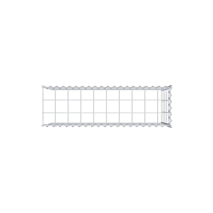 Aangebouwde schanskorf type 4 100 cm x 50 cm x 30 cm (L x H x D), maaswijdte 10 cm x 10 cm, spiraal