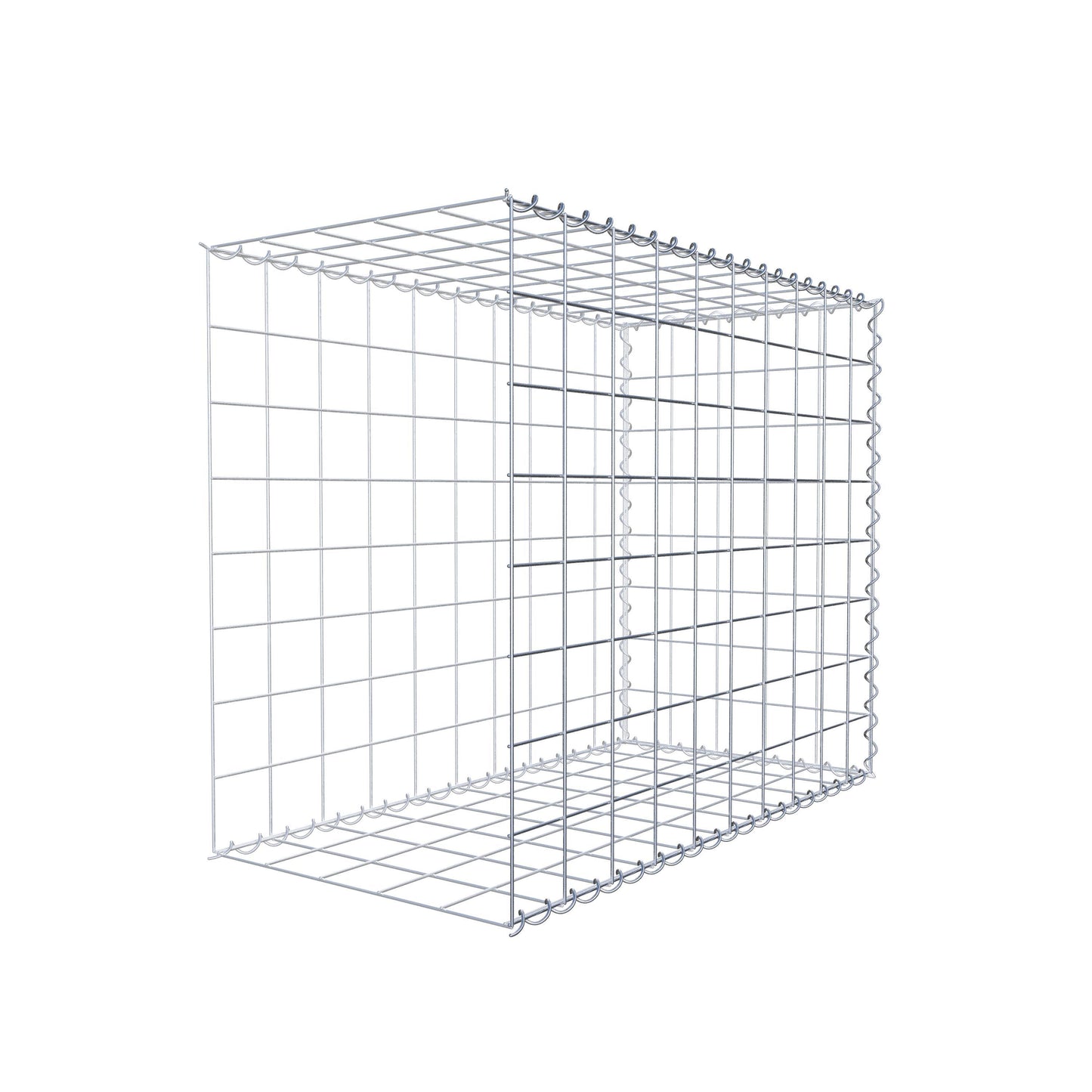 Add-on schanskorf type 2 100 cm x 80 cm x 50 cm (L x H x D), maaswijdte 10 cm x 10 cm, spiraal